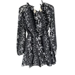 Art Class Girls Black Paisley‎ Boho Dress Size 10/12 NWT